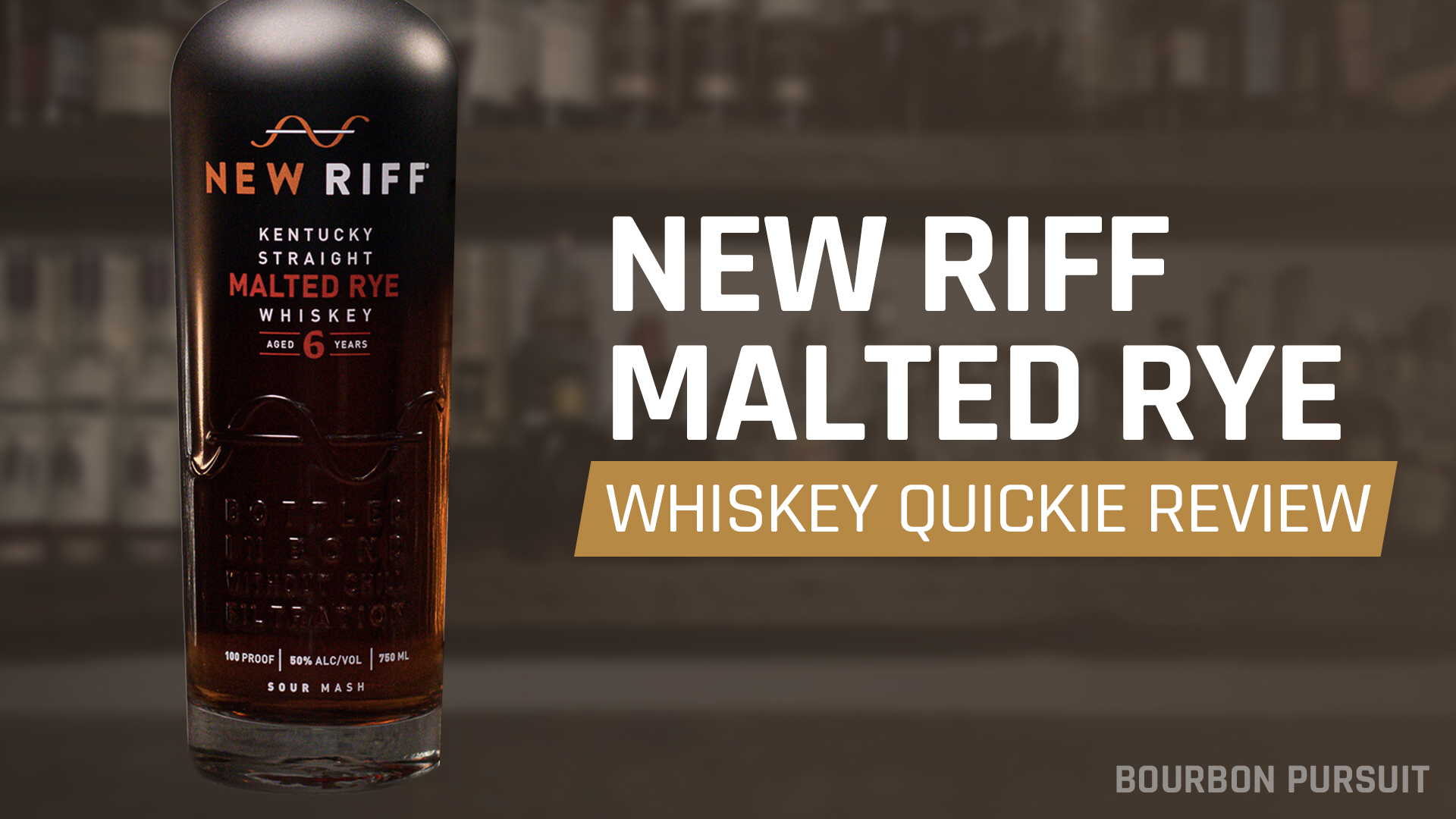 Whiskey Quickie New Riff Malted Rye Whiskey 6 Year Old Review