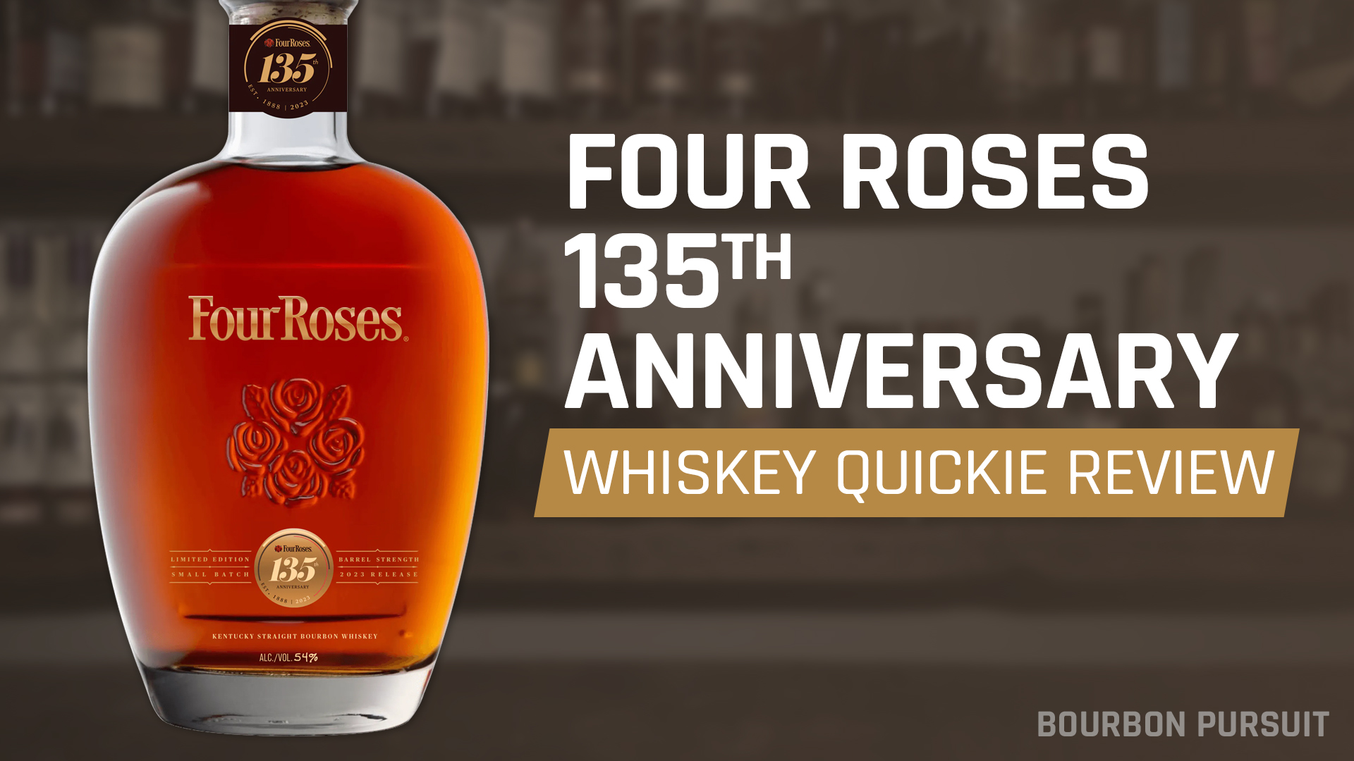 Whiskey Quickie Four Roses 135th Anniversary Limited Edition Small